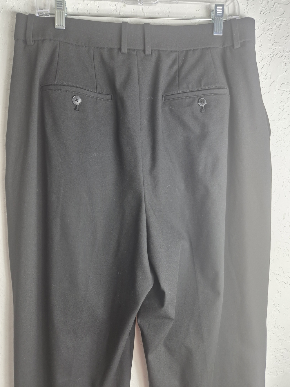 XL Classic Wide-Leg Dress Pants - Black - Picture 7 of 14